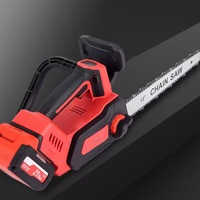 Tronçonneuse électrique industrielle sans balais 21V à batterie lithium 12 pouces, haute efficacité pour l'abattage et la taille professionnelles en jardinage