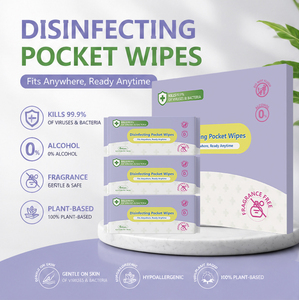 Mini lingettes désinfectantes ultra-douces et soyeuses <span class=keywords><strong>sans</strong></span> <span class=keywords><strong>alcool</strong></span>, respectueuses de la peau, avec protection contre les germes à 99,9 %, personnalisables pour les voyages et l'usage quotidien - Product Image 3