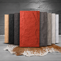 Panneau mural en pierre de champignon 3D en PU, imperméable, ignifuge, léger, revêtement en faux rocher, décoration intérieure et extérieure