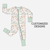 Ensemble cadeau personnalisé Linkeme comprenant des vêtements en fibre de bambou respirante à motifs floraux variés, pyjama zippé, bavoir, bandeau, chapeau et couverture