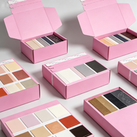 Carton pliable rose personnalisé avec couvercle à rabat pour l'emballage de cartons d'exportation
