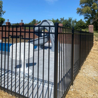 Clôture de piscine en aluminium de 48 pouces de hauteur, résistante à la rouille, clôture de sécurité pour projets de piscines résidentielles et commerciales