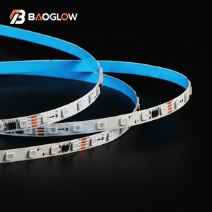 Meilleurs Nouveaux Produits 14W/M 12V 24V 10mm Quatre Lignes Bande LED Intelligente SMD 5050 RGB 60D 5m IC 16703 - Product Image 3