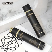 50ml corps noir mat avec pompe or crème sans air bouteille liquide bouteille presse sous vide pompe sans air bouteille de lotion
