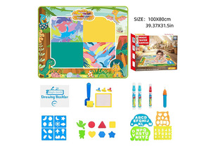Rompecabezas Infantil Educativo para Aprender a Pintar, <span class=keywords><strong>Alfabeto</strong></span> Animal, Lienzo de Agua de 100x80cm, Juguetes de <span class=keywords><strong>Graffiti</strong></span>, Tapete de Dibujo, Set de Juguetes para Niños - Product Image 3