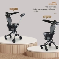 Vente en gros de poussettes pliantes de haute qualité, poussettes de voyage compactes pour bébé, chariot de transport pour bébé