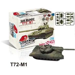 Goedkope 1:72 Simulatie Diy Plastic Bouwstenen Kits Assemblage Militaire Tank Diy Speelgoed Voor Kinderen Auto 'S