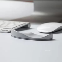 Tapis de souris ergonomique avec repose-poignet en gel de silicone antidérapant, tapis de soutien du poignet pour ordinateur, tapis de souris pour le bureau, les jeux et le PC