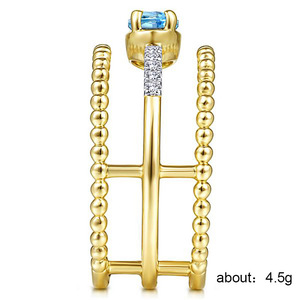 Anello da Donna con Zirconi a Forma Geometrica, Gioiello da Mano per Uso Quotidiano e Souvenir di Viaggio - Product Image 3