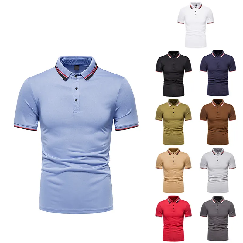 Custom design your own brand embroidered polo shirt short sleeve men's polyester plain man golf polo t-shirt shirts
