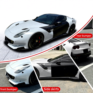 ชุดแต่งตัวถังสไตล์ TDF อัพเกรดกึ่งคาร์บอนไฟเบอร์สำหรับ Ferrari F12 Berlinetta ชุดแปลงแอโรไดนามิกแบบเต็มรูปแบบ คาร์บอน + FRP ไฮบริด - Product Image 1