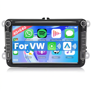 วิทยุติดรถยนต์ Podofo ขนาด 8 นิ้ว ระบบ Android 4+64GB รองรับ Wireless CarPlay GPS WiFi FM RDS สำหรับรถยนต์ VW/Seat/Skoda - Product Image 1