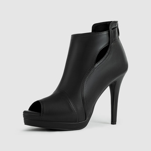 รองเท้าแตะส้นหนาสำหรับผู้หญิง, พื้นหนากันน้ำมีแพลตฟอร์มเปิดนิ้วเท้ารองเท้าส้นสูงมีรูขนาดพิเศษ - Product Image 6