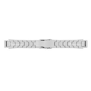 Bracelet de montre Maenwvo 20 mm blanc rétro vintage en acier inoxydable avec fermoir papillon, design respirant pour montre - Product Image 2