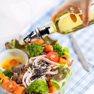 Botella de condimentos de 16 Oz, 500ml, cuadrada, de vidrio, vinagre, con vertedor, en la cocina - Product Image 2