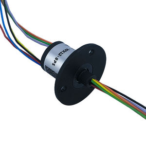 Anneau collecteur conducteur 8 voies 2A pour moteur basse puissance, joint rotatif à 360 circuits, type à bride, diamètre extérieur 12,4 mm - Product Image 1