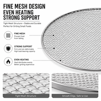 Rejilla de Titanio Puro para Asar, Ultraligera, para Camping y Barbacoa, de Grado Alimenticio, Resistente al Óxido, Duradera, Disponible OEM