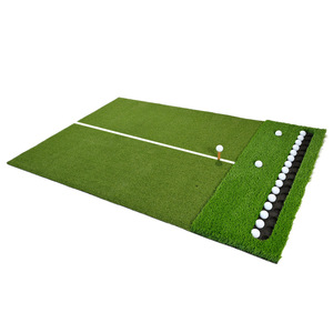 Upgraded Golf Hitting <b>Mat</b> With Ball Placement Area White Line Swing Practice Artificial Grass <b>EVA</b> Material - Product Image 1