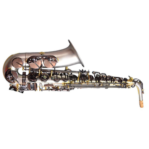 <span class=keywords><strong>Saxofón</strong></span> Alto Profesional en Mib, Instrumento <span class=keywords><strong>de</strong></span> Latón con Lacado Dorado y Plateado, con Estuche Rígido y <span class=keywords><strong>Boquilla</strong></span> - Product Image 1