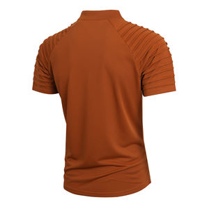 เสื้อยืดออกกำลังกายสำหรับผู้ชายเสื้อยืดแขนสั้นพิมพ์ลายผ้าแห้งไวเนื้อแข็งไซส์สหรัฐสำหรับฤดูร้อน - Product Image 4