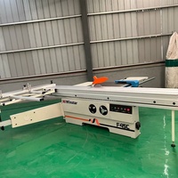 Scie à panneaux coulissante industrielle de précision pour le travail du bois, 3200 mm, 5,5 kW, à double lame