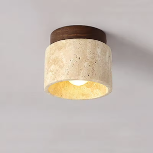 Lámparas LED Escandinavas para Techo, Estilo Wabi Sabi, de Piedra Travertino, para Hogar, Restaurante, Hotel, Pasillo - Product Image 1