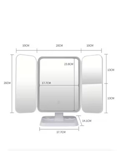Penjualan laris cermin kosmetik LED cahaya diisi dapat diputar cermin meja rias Desktop unik hadiah Valentine - Product Image 4
