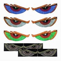 Lumière décorative pour pare-brise de camion, éclairage LED USB pour voiture, yeux de démon, affichage publicitaire, yeux LED pour voitures, yeux de démon pour accessoires de voiture