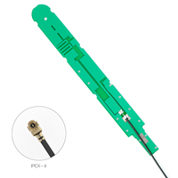 Antenne PCB 4G LTE à gain élevé avec câble RG1.13, support adhésif intégré, connecteur personnalisable, bande complète 700-2700 MHz