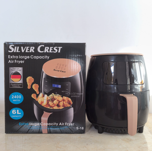 Friggitrice ad Aria Silver Crest 6L Extra Large 2400W con Controllo Touch LCD, Cottura Sana Senza Olio, Forno Elettrico ad Aria Calda S-18 <span class=keywords><strong>Nero</strong></span> - Product Image 5