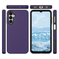 Tpu Pc Telefonhülle für Samsung A55 54 35 34 25 24 15 14 S24 ultra einfaches Geschäft dreieckige Maserung mehrere Farben Sjk404 Laudtec