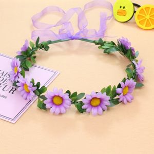 Couronne de fleurs blanche décorative, couronne florale, guirlande lumineuse <span class=keywords><strong>LED</strong></span>, couronne de fleurs, <span class=keywords><strong>bandeau</strong></span> halo pour Noël, élégante - Product Image 4