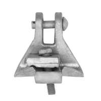 Pince de suspension pour câble galvanisée à chaud, accessoires électriques pour poteau de ligne aérienne avec quincaillerie et raccords de haute qualité