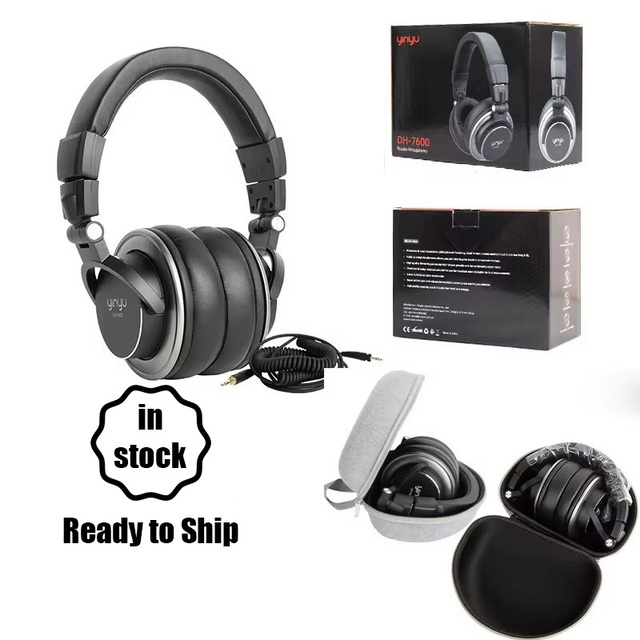 Yinyu DH7600 Pro DJ Studio Headphones Professional Monitoring Headphones for Music Production & Recording Studios