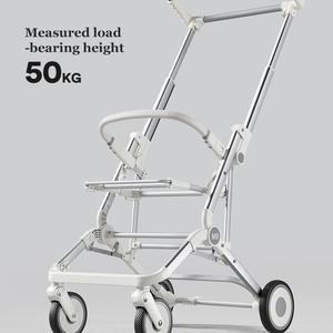 Cochecito de Bebé de Fábrica, Plegado con un Clic, Sin Necesidad de Doblar, Asiento Espacioso, Diseño de Vista Alta - Product Image 4