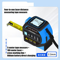 Télémètre laser infrarouge 40m 100 mètres de l'usine source, avec fonction de nivellement par ligne croisée et règle électronique, personnalisable