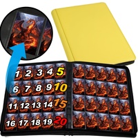 Classeur de cartes MIO 20 poches 1280+ en cuir PU avec fermeture éclair, pochettes double face pour cartes TCG et cartes sportives