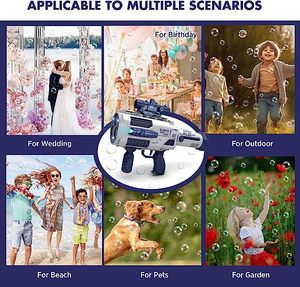 Vente chaude Gatling Électrique <span class=keywords><strong>Bulle</strong></span> Souffleur Led Lumières Et Musique Entièrement Automatique Sac À Dos <span class=keywords><strong>Bulle</strong></span> Pistolet Jouets Pour La Fête D'anniversaire - Product Image 5