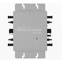 Panneau solaire WVC PV 220V/110V micro-onduleur solaire à sens automatique 1200W 2000W avec modes Wifi/BT
