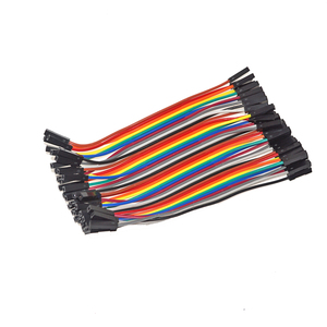 สายจัมเปอร์แบบตัวเมียต่อตัวเมีย ขนาด 10 ซม. รุ่น OKY0066 สายเคเบิลบอร์ด 40 พิน สำหรับ Arduino Raspberry Pi - Product Image 1