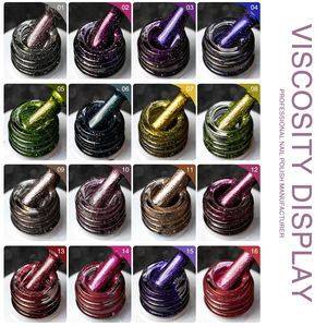 HONEY GIRL Nueva llegada de alta densidad 9D <span class=keywords><strong>Star</strong></span> Cat Eye Gel Polish 12 colores Gel Top Coat LED Lamp Soak UV Magnetic Cat Eye Polish - Product Image 5