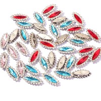 Perles en strass acryliques à dos plat G&J Flower, à coller, couleur et taille personnalisées, pour chaussures, sacs, vêtements
