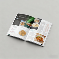 Édition personnalisée Livret d'impression offset Flyer plié Brochures de magazines Catalogue Photo Papier Impression de livres