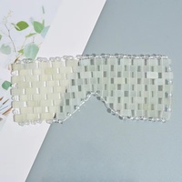 Fournisseur de patchs pour les yeux et masseurs faciaux en gros, marque privée, masque pour les yeux en jade naturel, quartz rose naturel, jade rose