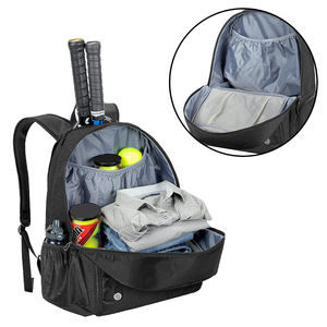 Sac de sport <span class=keywords><strong>pour</strong></span> squash, 2 raquettes, badminton, pickleball, tennis, sac à dos avec port de charge USB, portable, résistant à l'eau, antivol - Product Image 4