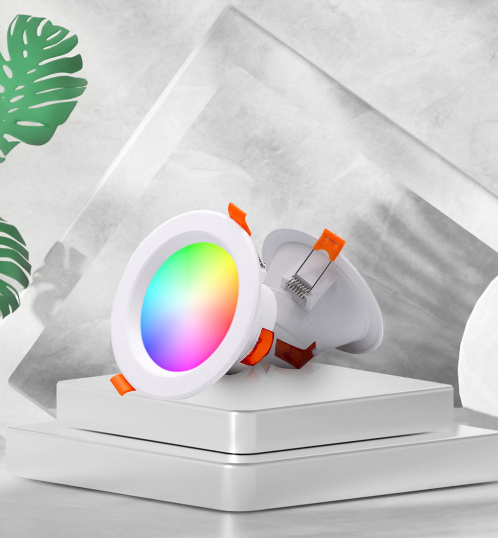 RSH Smart Downlight Led Spot Ceiling Downlights Music Voice Control Tuya Wifi Dimmable Indoor Lighting RGB+CW+WW