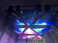 DMX512 Triangle Cinétique Éclairage Dmx Lumière Cinétique Treuil LED Écran De Levage Écran D'affichage Led Flexible