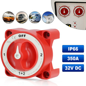 สวิตช์แยกแบตเตอรี่แบบคู่สำหรับเรือเดินทะเล 32V 350A IP66 กันน้ำ ป้องกันการจุดระเบิด พร้อมสวิตช์ไฟหลักกระแสสูง 4 ตำแหน่ง - Product Image 4