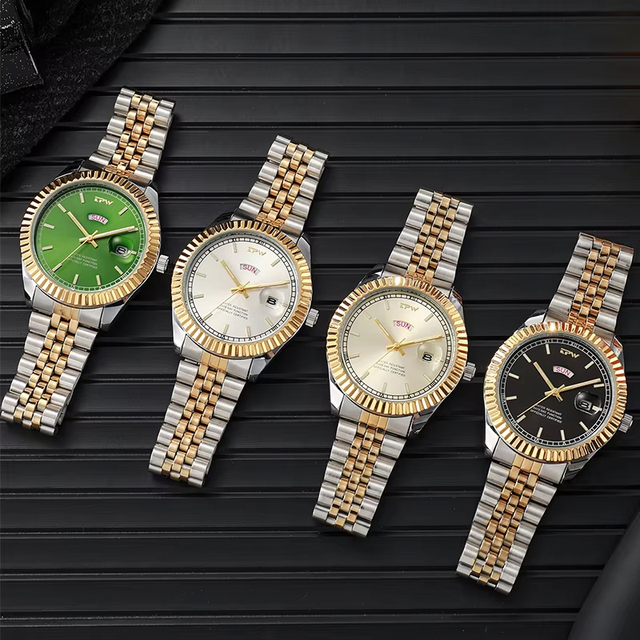 Wholesale Custom Dial Logo Business Stainless Steel Men's Watch Luxury Manufacturer Personalized Quartz Watch