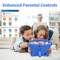 Tablette pour enfants K7 Pro 7 pouces, Android 13, écran tactile IPS, coque en silicone antichoc, tablette éducative pour bébés garçons et filles